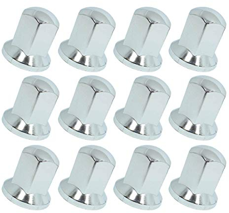 Promo Link - Copridadi universali per ruote, 40 x 32 mm, apertura chiave, per camion, cromati
