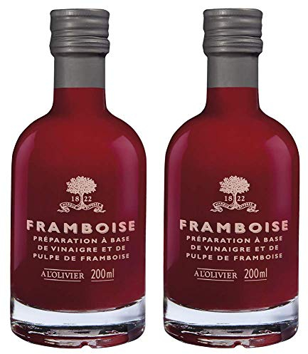 A l'Olivier - 2er-Set Fruchtessig mit Himbeere (Framboise) - 2 x 200 ml