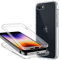 Cover per iPhone SE 2020/2022/iPhone 7/iPhone 8 360 gradi di protezione, trasparente morbida sottile custodia in silicone TPU anteriore e PC posteriore anti-graffio antiurto