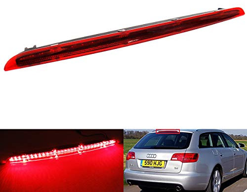 Schwarze Rauchglas Rücklichtblende für dritte Bremse, Bremslicht für 2005-2011 A6 S6 RS6 Avant Allroad C6 4F