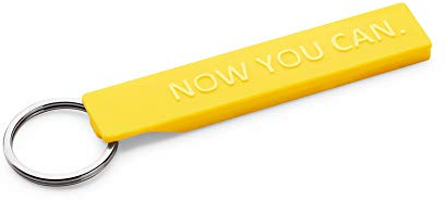 Volkswagen 10A087013 Schlüsselanhänger Now You CAN Keyring Anhänger, gelb