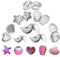 Bath Bomb Mold Bade Form DIY Kit Seife Form Metall Badebombe Form Set Formen in Form von Bällen Badebomben Presse für Schokolade Cupcake Muffins Seife (16 Stück)
