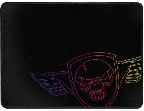 Spirit Of Gamer – Tapis de Souris Gamer Series DARSKULL XL Noir - Surface en Tissu avec Bord Cousus – Base Antidérapante en Caoutchouc – Compatible pour Souris Optique/Laser – Dim : 44 x 33 x 0.3 cm