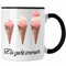 Trendation - Eis Geht immer Tasse Geschenk Eis-Liebhaber (Schwarz)