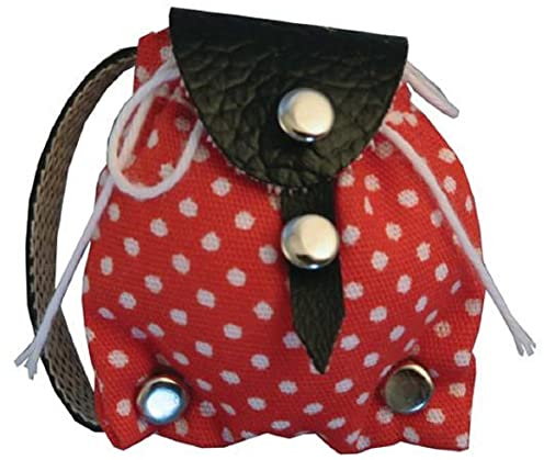 Melody Jane Puppenhaus-Rucksack, Rot und Weiß, moderne Tasche, Miniatur-Schule, Schlafzimmerzubehör