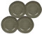 Mica Decorations Tabo Essgeschirr - 14x14x2 cm - Keramik - Créme - Staz von 4