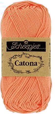 Scheepjes - Scheepjes Catona 410 Rich Coral Yarn - 10x50g