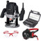 Trend Ultimate Routing Starter Set with Trend T7EK Workshop Router, 15-Piece Cutter Set, Air Stealth Dust Mask P3 Respirator & Safety Glasses, 1/2 Inch, 2100W, 240V, Black, T7/STARTER/SET