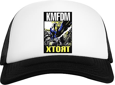 KMFDM Logo Weiß Schwarz Unisex Baseball Cap White Black