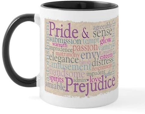 BAAROO Jane Austen Mug en céramique 325 ml