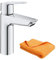 Mitigeur lavabo GROHE Quickfix Start 2021 avec vidage Push-Open taille M chromé + microfibre