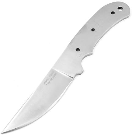 MAQSON Hochwertige 440C Stahl Jagd Messerklinge | Rohling | 58-60 HRC 982EA