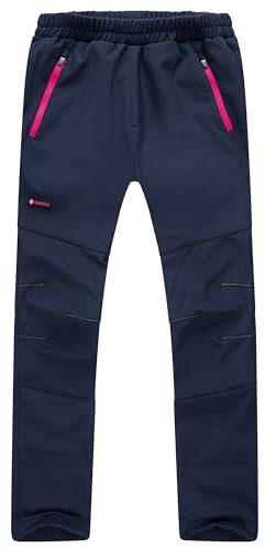 Höhenhorn Tiegun Kinder Softshellhose Dunkelblau/Pink Gr. 122