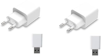Bonkshire 2X Tuya ZigBee 3.0 Répéteur de Signal USB Extender pour Appareils ZigBee2MQTT Mesh Home Assistant Deconz Automation, EU Plug