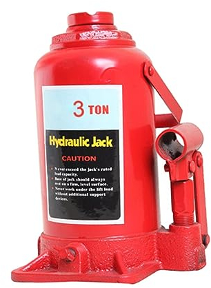 Gato HidráUlico Para Coche, Hogar hidráulico de acero del remolque de Jack de la botella for el coche, camión Fuerte Capacidad De Carga(3 Ton)