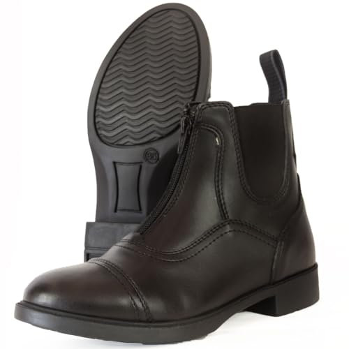 Horses Stivaletti Unisex Equitazione Riding, Prestazioni Eccezionali Comfort Impeccabile (Moderno, nero, Sistema Taglie Calzature EU, Adolescente, Numero, Media, 31)