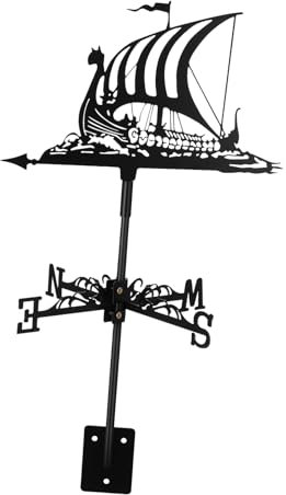POPETPOP Weathervane Segelboot Windrichtungsanzeiger Aus Eisen Robuste Garten Deko Für Außenbereich Stilvolle Wetterfahne Für Dach Und Garten Praktisches Für Naturliebhaber