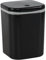 Hayixia 2 L Mini Desktop Garbage Bin, Mini Plastic Push-button Trash Bin, Black, 1-Pack