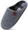 COFACE Zapatillas de Estar en Casa Hombre Invierno Calientes Pantuflas Confort Espuma de Memoria Zapatos con Antideslizante Suela Talla Gris 43