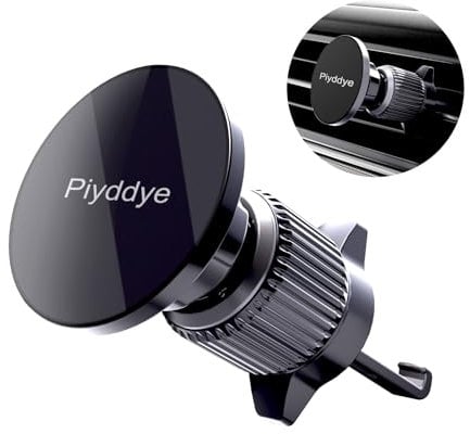 Handyhalterung Auto, 34 xN52 Auto Handyhalterung Magnet, 360° KFZ-Handyhalter Auto für Lüftung, Magnetische Auto Handyhalter, Rutschfest, Kompatibel mit Alle Smartphone (Matte Black) (Matte Black)