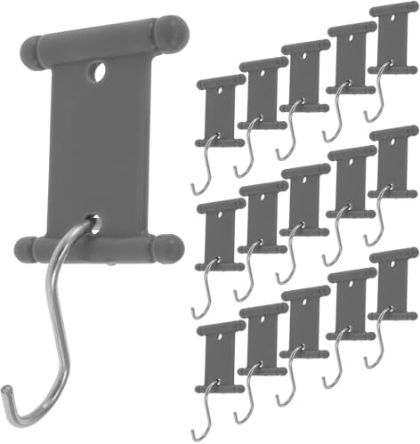 KTCINA Lot de 16 crochets de fixation pour auvent, caravane, camping-car, store de camping, avec crochets en S pour rail de passepoil