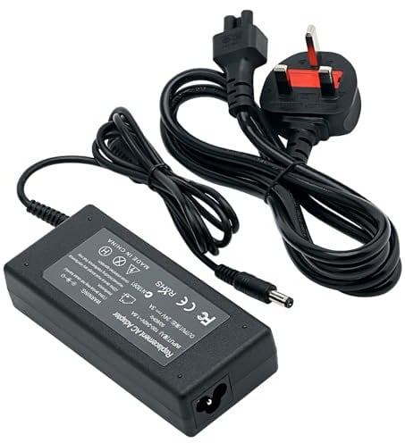 24V Power Supply Adapter Charger for Logitech GT Driving Force Pro Logitech G25 G27 G920 PS3 Xbox 360 Steering Racing Wheel, FUJITSU Image Scanner Fi-6130,Brennan JB7 B3 B3+ Speaker Charger Cable.