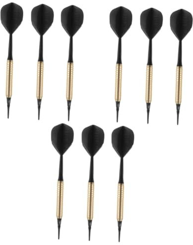 Milisten Sportartikel Mann 9 STK Spiel Darts Pin-typ Dartsportartikel Lieferungen Femmansoe The Female Trauzeugengeschenke Wischtelgeschenk Bescherung Dartzubehör Flüge Darts -zubehör Black