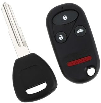 Partuto 433MHz A269ZUA101 Keyless Entry Remote Ignition Transponder Key Fob for Honda Civic 1996-2000 for Honda Accord 1998-2002 13 Chip 4 Buttons Replacement