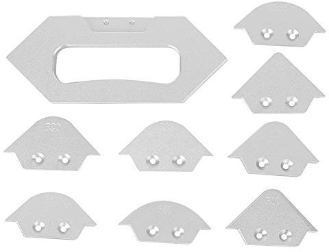 Router Templates for Woodworking, Router Guide Router Table Corner Radius Jig Set Router Letter Template Set Woodworking Trimming Chamfer Profile Template for Woodworking