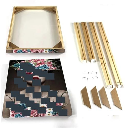 AYWTIUN Bilderleiste Holz Holzrahmen for Leinwandmalerei, Bilderfabrik, bietet DIY-Wand-Fotorahmen, Poster, Rahmen, Ölgemälde(Width 30cm,Height 90CM)