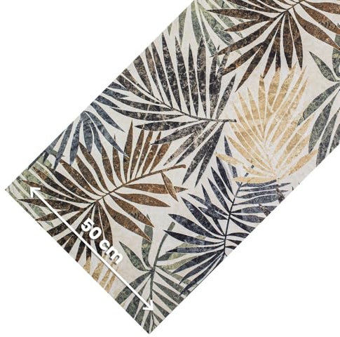 OLIVO.shop Rutschfester Küchenläufer, waschbar, Küchenläufer aus PVC, Läufer für Küche, aus PVC, Gummi, JOKE (Tropical, 50 x 210 cm)