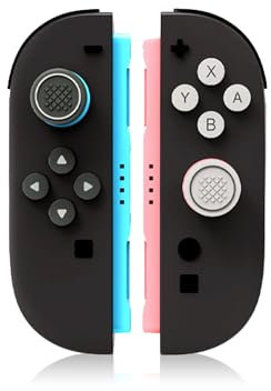 Empuñaduras de pulgar para Nintendo Switch 2, tapas de joystick para Switch2, cubierta analógica para mando Joycon NS2 con adhesivo de botón, gris sésamo