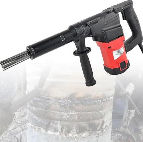 Handheld high power industrial grade electric needle rust remover, needle rust remover gun electric jet chisel for removing rust, welding slag and paint，M