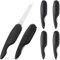 PACKOVE 6stücke Faltbare Nagelfeilen Doppelseitige Nagelpuffer Für Maniküre Und Pediküre Mini-nagelfeilen Aus Metall Für Nail Art Und Unterwegs Schwarz