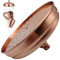 Paye de douche vintage rétro cuivre rond 7.9x7.9x4.3 Dans la tête de douche à pluie haute pression avec jets silicone Salle bain stianles acier anti-rust