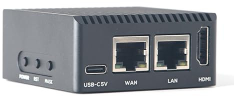 NanoPi R3S LTS Dual-Gbps Ethernet Ports Router Rockchip RK3566 SoC Mini PC Board Support OpenMediaVault, OpenWrt (2GB 32GB Case Kit)