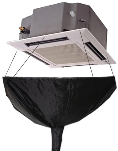 Cubierta de servicio de aire acondicionado, Herramientas de lavado de polvo de aire acondicionado, Productos de limpieza del hogar prácticos con tubo de drenaje de montaje en pared