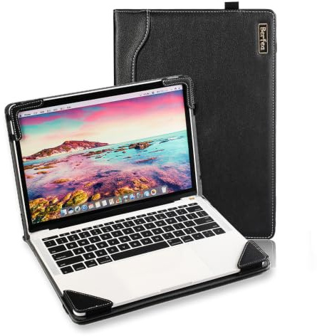 Berfea Schutzhülle für Lenovo IdeaPad 3i Chromebook 15IJL6, IdeaPad Flex 3 Chrome 15IJL7 15,6 Zoll Full HD Touch Display 15,6 Zoll Laptop Notebook PC Hard Carry Sleeve