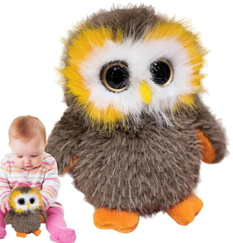 Wisylizv Gefüllte Owls Plüschtier | Cute Big Eyed Stuffed Owl Soft Animals | Bequeme Eulen-Dekoration, kleine Tiere für verschiedene Festivals und Feierlichkeiten, Kinder