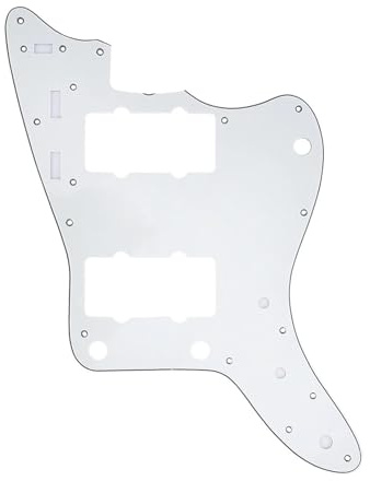 13-Loch-Gitarren-Schlagbrett, kompatibel for Japan Jazzmaster(3ply Aged White)