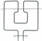 Elemento calefactor para horno (1400 W, 230 V, Soft Grill, horno original Whirlpool Bauknecht 480121104179, también Indesit Hotpoint C00322421, Cylinda Privileg Bruynzeel)