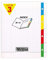 Calligraphe 18225AMZC Lot de 3 Cahiers Agrafés 4 Index Incolores (une Marque de Clairefontaine) - 17x22 cm - 140 Pages Grands Carreaux - Papier Blanc 90 g - Couverture Polypro Transparent