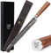 YOUSUNLONG Coltello da filetto 30,5cm Coltelli da carne - giapponese Acciaio Damasco - Lama D'argento Manico In Legno Marrone