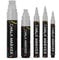 Chalkola Kreidestifte - Silber- 5 Kreide Markers Multipack - 1mm, 3mm, 6mm, 10mm, 15mm Spitze. Kreidestifte für Fenster, Tafel, Glas und mehr. Ideal für Erwachsene, Künstler, Lehrer und Kinder.