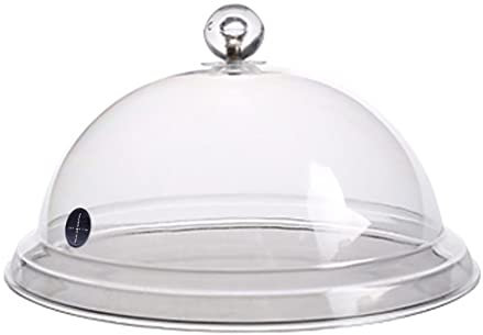 Fenteer Transparent Rauchen Cloche Dome Abdeckung Küche Lebensmittel Deckel für Rauch Infuser Zubehör für Raucher Rauchen Platten, Schalen und, 31,5 cm