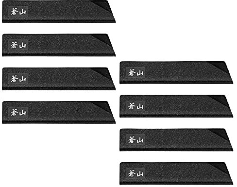 Cangshan 1026641 8-Piece Steak Knife Guard Set, Black
