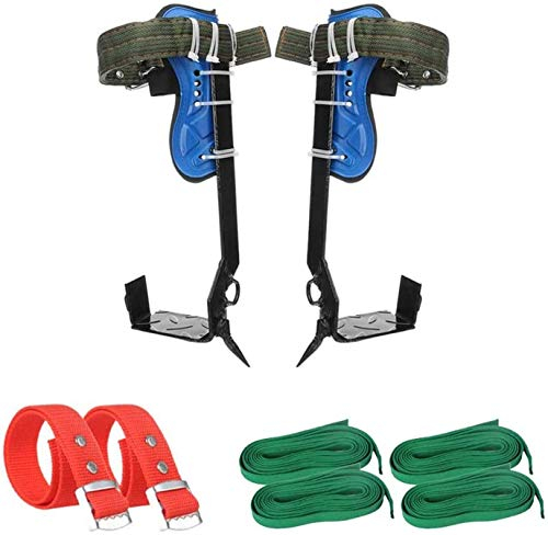 EUNEWR Baumklettern Ausrüstung Set Tree Climbing Spike Baumklettern Ausrüstung Set,Rutschfestes Klettern Baumspitzen Kletterspitzen Stahlkletterhaken für Absturzsicherung,Baumpfleger,Baumkletterer
