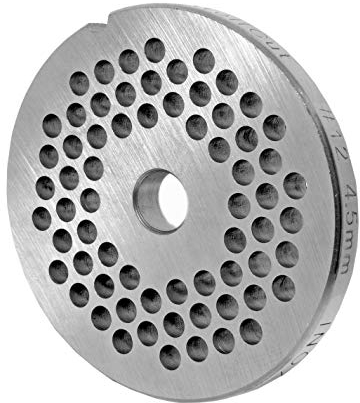 WolfCut INOX Disque perforé avec alésage de 4,5 mm - Compatible avec le hachoir à viande Reber Type N.12EL9501 N, Alexanderwerk, Bartscher FW80,12SQO