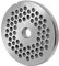 WolfCut INOX Disque perforé avec alésage de 4,5 mm - Compatible avec le hachoir à viande Reber Type N.12EL9501 N, Alexanderwerk, Bartscher FW80,12SQO