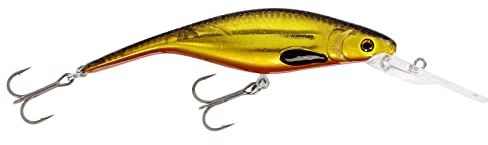 Westin Wobbler zum Hechtangeln & Zanderangeln 10cm 16g P10DR Crankbait Floating, Farbe:Gold Rush